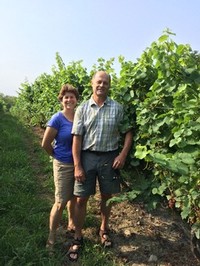 Susan & Russell Hearn in the Vineyard