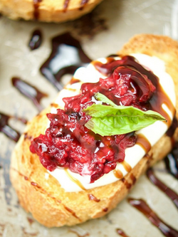 Cooking with Suhru: Raspberry Brie Crostini
