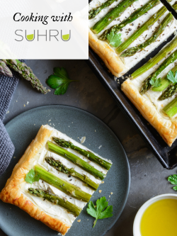 Cooking with Suhru: Sauvignon Blanc + Asparagus Goat Cheese Tart