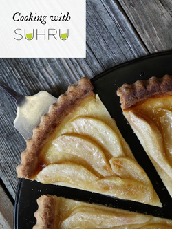 Cooking with Suhru: Goat Cheese Apple Tart and Dry Riesling