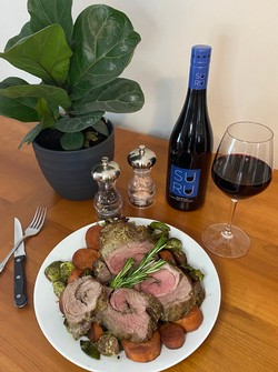 Cooking with Suhru: Shiraz + Lamb Roulade