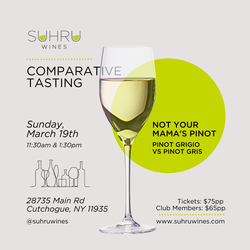 Suhru Sommelier - Pinot Grigi Comparative Tasting