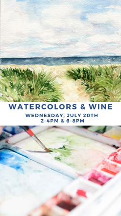Watercolors & Wine with artist Melissa Hyatt